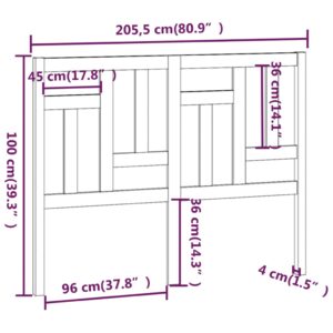 5x4x100 εκ. Μασίφ Ξύλο Πεύκου