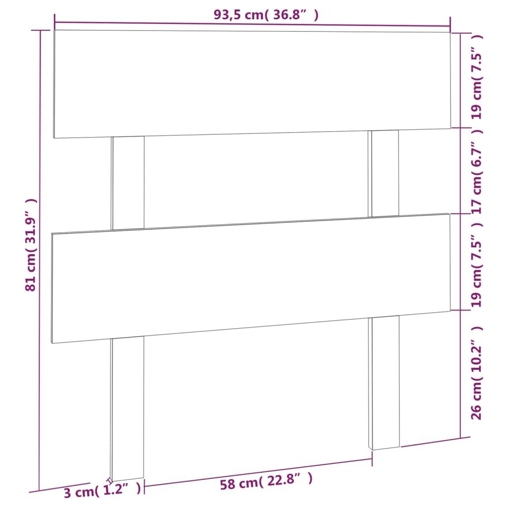 5x3x81 εκ. από Μασίφ Ξύλο Πεύκου