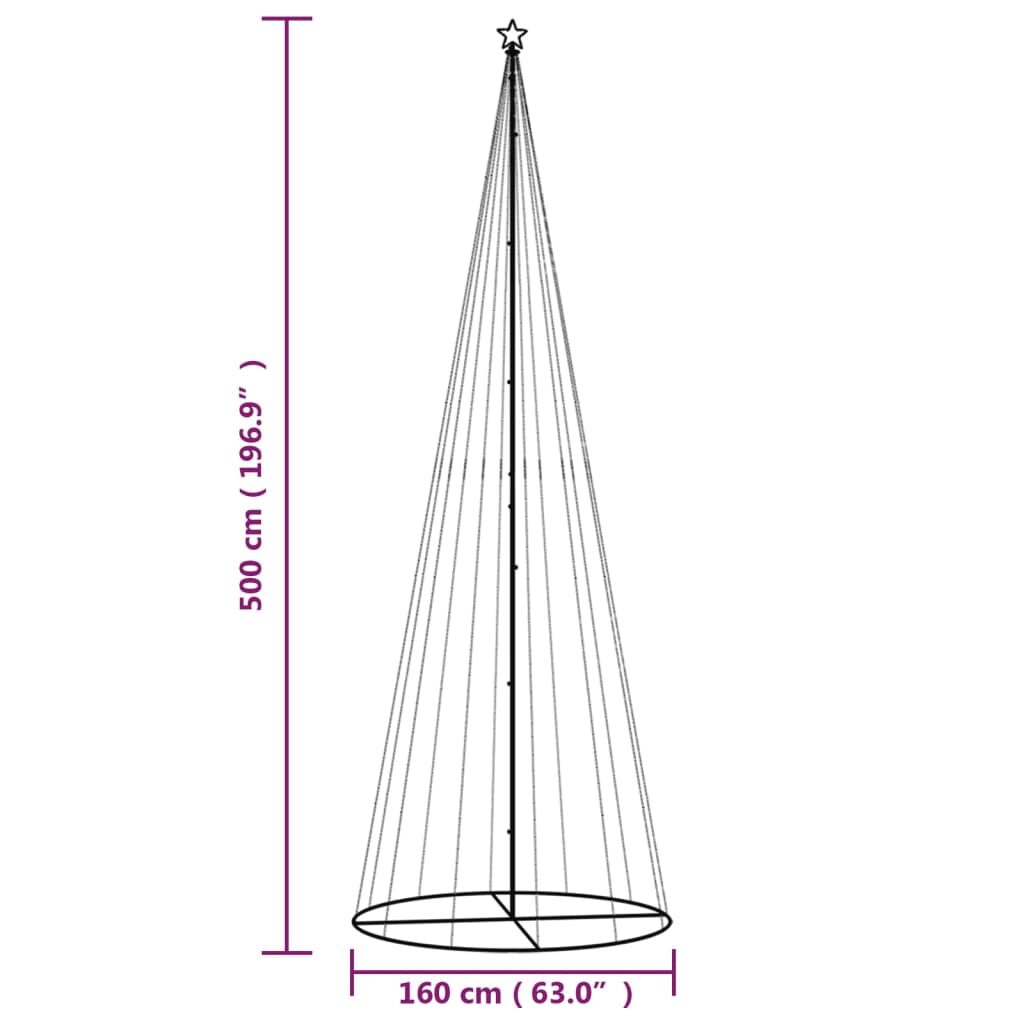 Χριστουγεννιάτικο Δέντρο Κώνος 732 LED Μπλε 160 x 500 εκ.