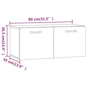 Ντουλάπι Τοίχου Sonoma Δρυς 80x35x36