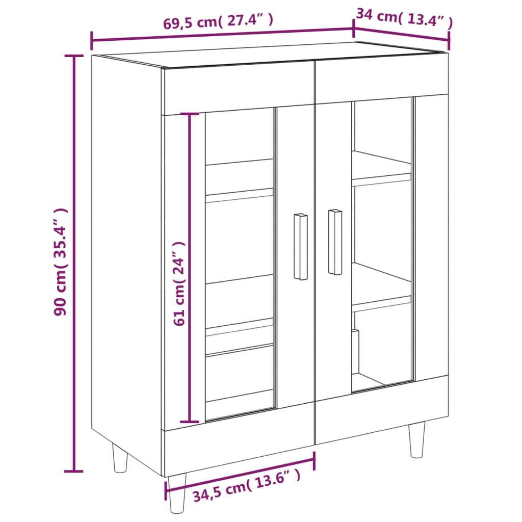 5 x 34 x 90 εκ. Επεξεργασμένο Ξύλο