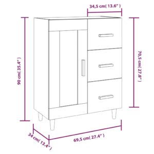 5 x 34 x 90 εκ. Επεξεργασμένο Ξύλο