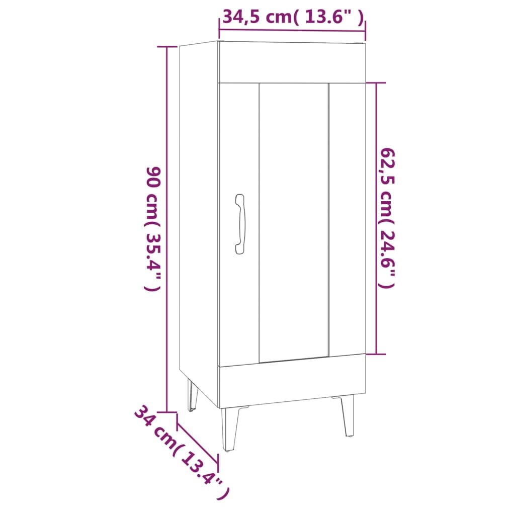 5 x 34 x 90 εκ. Επεξεργασμένο Ξύλο