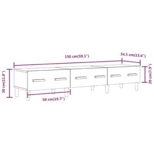 Έπιπλο Τηλεόρασης Καπνιστή Δρυς 150x34