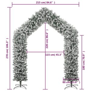 Χριστουγεννιάτικη Αψίδα με Χιόνι 270 εκ.