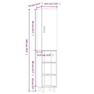 5 x 34 x 180 εκ. από Επεξεργασμένο Ξύλο