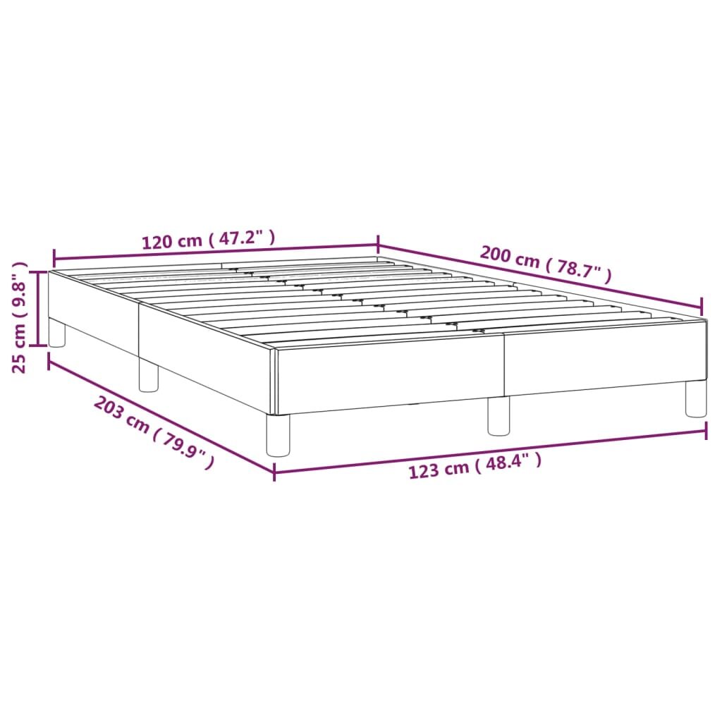 Πλαίσιο Κρεβατιού Taupe 120x200 εκ. Υφασμάτινο