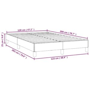 Πλαίσιο Κρεβατιού Taupe 120x200 εκ. Υφασμάτινο