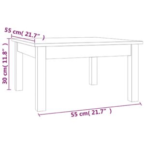 Τραπεζάκι Σαλονιού 55 x 55 x 30 εκ. από Μασίφ Ξύλο Πεύκου