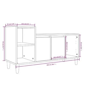 Έπιπλο Τηλεόρασης Λευκό 100 x 35 x 55 εκ. Επεξ. Ξύλο