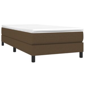 Πλαίσιο Κρεβατιού Boxspring Σκούρο Καφέ 80x200 εκ. Υφασμάτινο