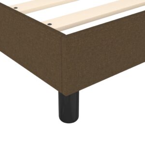 Πλαίσιο Κρεβατιού Boxspring Σκούρο Καφέ 80x200 εκ. Υφασμάτινο