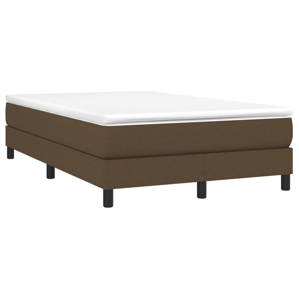 Πλαίσιο Κρεβατιού Boxspring Σκούρο Καφέ 120x200 εκ. Υφασμάτινο