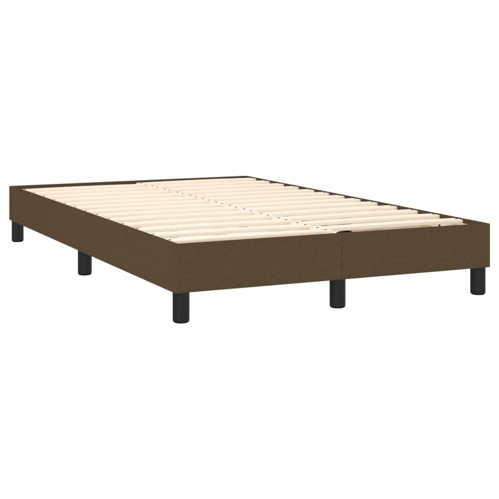 Πλαίσιο Κρεβατιού Boxspring Σκούρο Καφέ 120x200 εκ. Υφασμάτινο