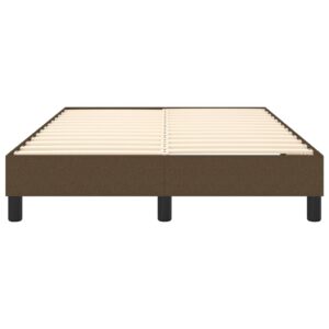 Πλαίσιο Κρεβατιού Boxspring Σκούρο Καφέ 120x200 εκ. Υφασμάτινο