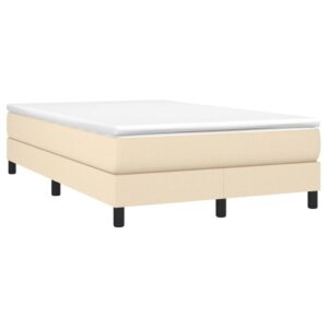 Πλαίσιο Κρεβατιού Boxspring Κρεμ 120x200 εκ. Υφασμάτινο