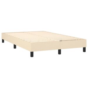 Πλαίσιο Κρεβατιού Boxspring Κρεμ 120x200 εκ. Υφασμάτινο