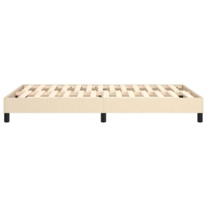 Πλαίσιο Κρεβατιού Boxspring Κρεμ 120x200 εκ. Υφασμάτινο