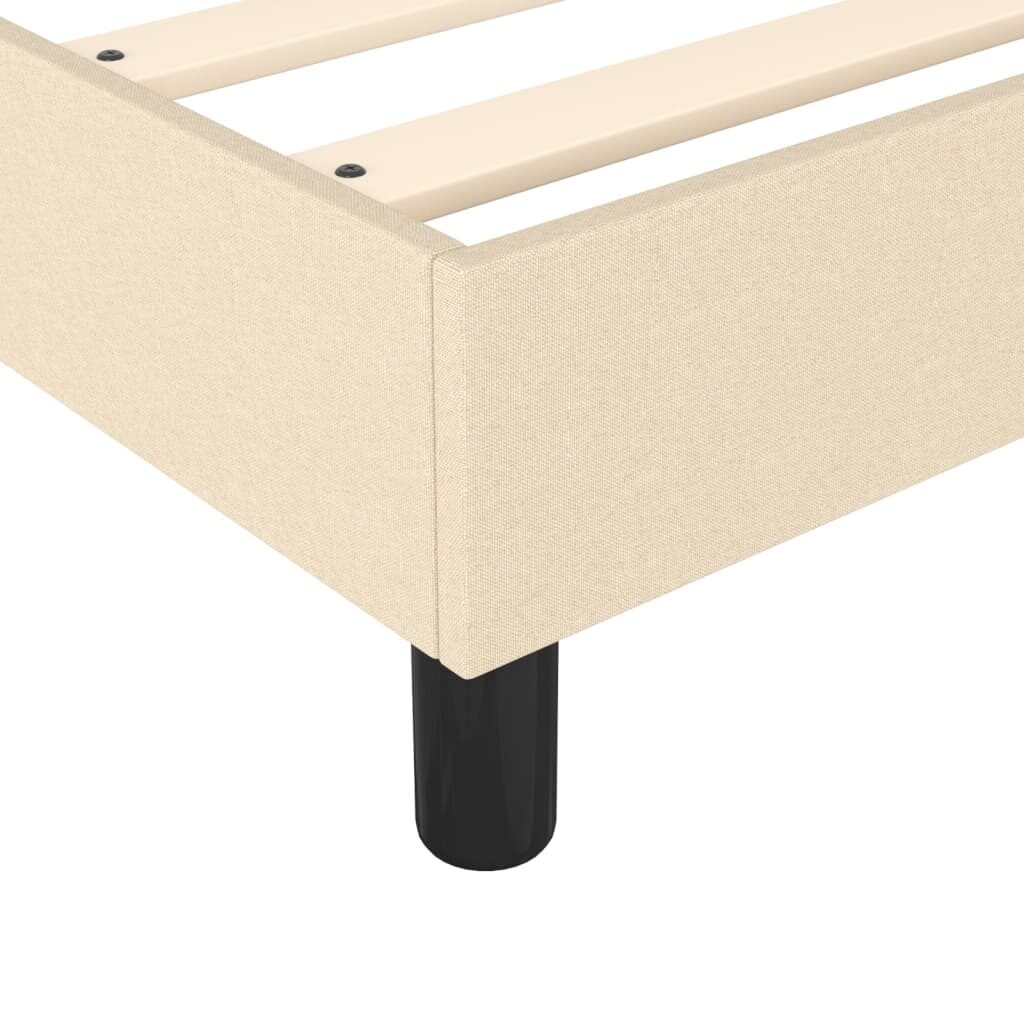 Πλαίσιο Κρεβατιού Boxspring Κρεμ 120x200 εκ. Υφασμάτινο