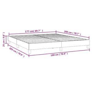 Πλαίσιο Κρεβατιού Boxspring Πράσινο 180x200 εκ. Υφασμάτινο