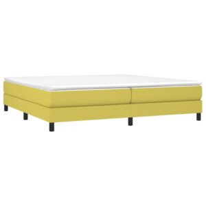 Πλαίσιο Κρεβατιού Boxspring Πράσινο 200x200 εκ. Υφασμάτινο