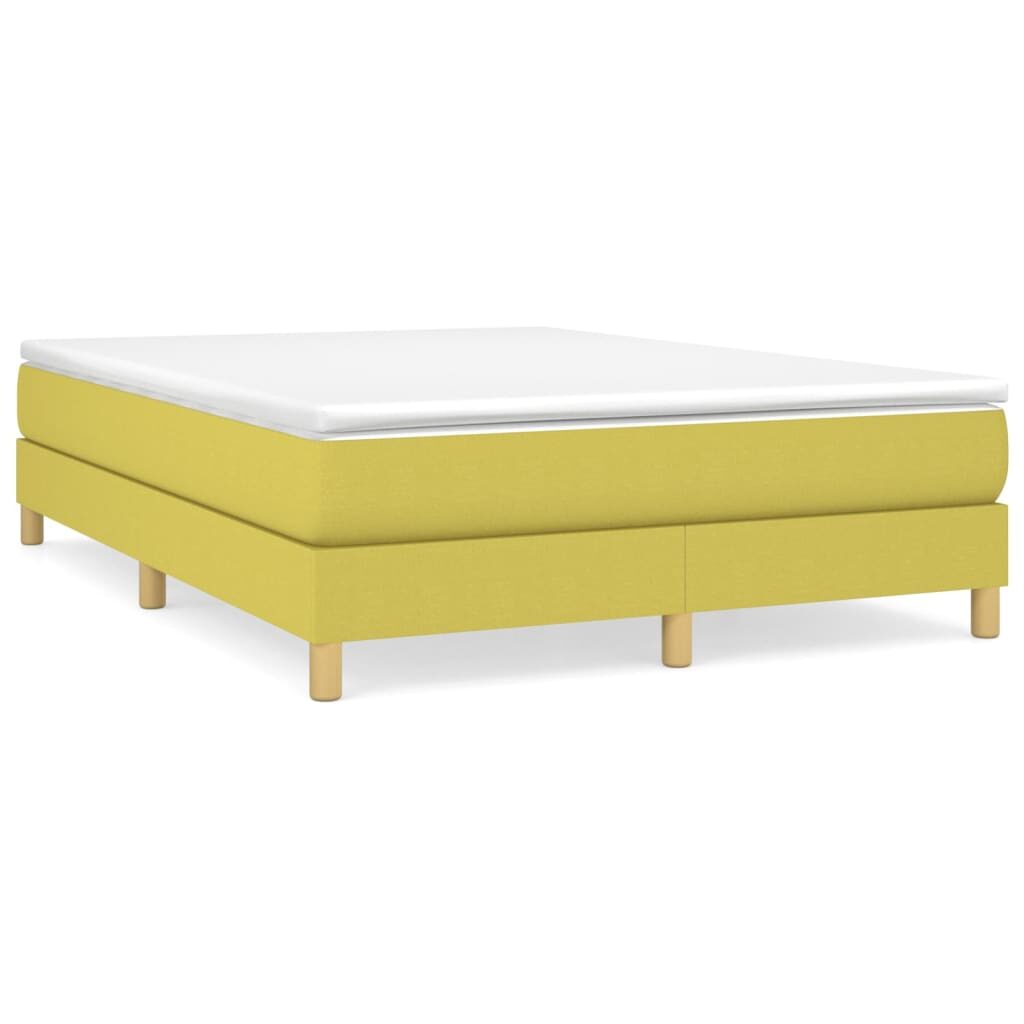 Πλαίσιο Κρεβατιού Boxspring Πράσινο 140 x 190 εκ. Υφασμάτινο