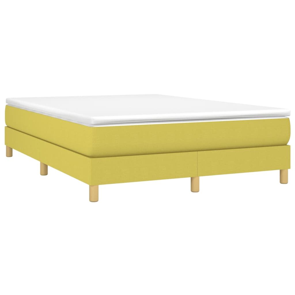 Πλαίσιο Κρεβατιού Boxspring Πράσινο 140 x 190 εκ. Υφασμάτινο