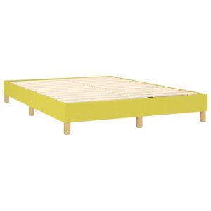 Πλαίσιο Κρεβατιού Boxspring Πράσινο 140 x 190 εκ. Υφασμάτινο