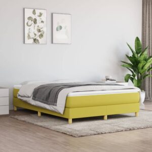 Πλαίσιο Κρεβατιού Boxspring Πράσινο 140 x 190 εκ. Υφασμάτινο