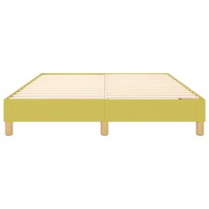 Πλαίσιο Κρεβατιού Boxspring Πράσινο 140 x 190 εκ. Υφασμάτινο