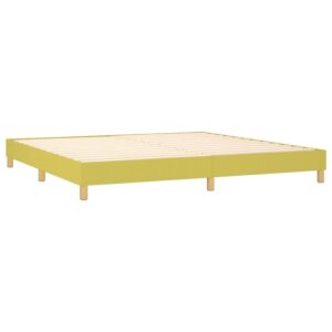 Πλαίσιο Κρεβατιού Boxspring Πράσινο 200x200 εκ. Υφασμάτινο