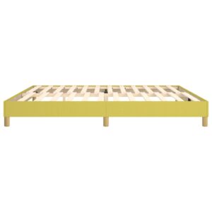 Πλαίσιο Κρεβατιού Boxspring Πράσινο 200x200 εκ. Υφασμάτινο