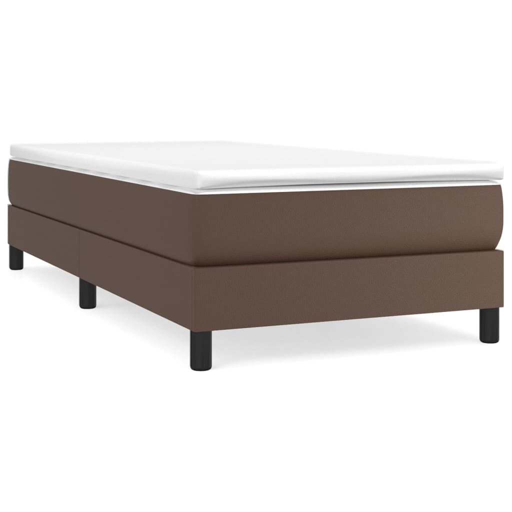 Πλαίσιο Κρεβατιού Boxspring Καφέ 80 x 200 εκ. Συνθετικό Δέρμα