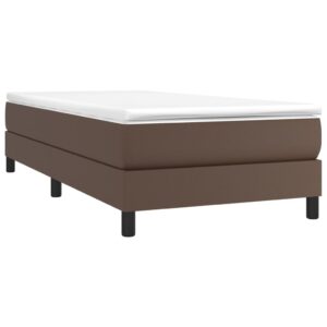 Πλαίσιο Κρεβατιού Boxspring Καφέ 80 x 200 εκ. Συνθετικό Δέρμα