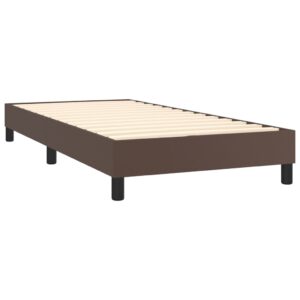 Πλαίσιο Κρεβατιού Boxspring Καφέ 80 x 200 εκ. Συνθετικό Δέρμα