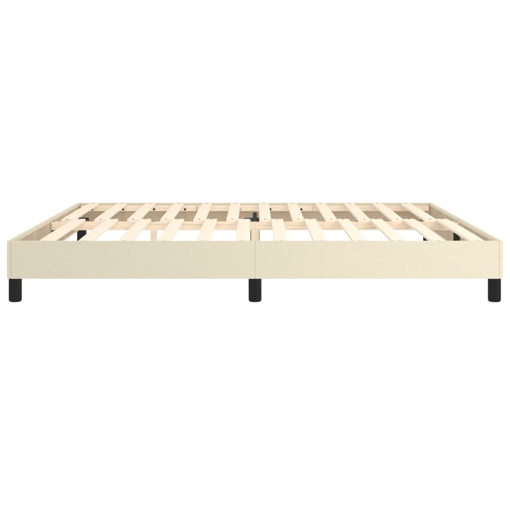 Πλαίσιο Κρεβατιού Boxspring Κρεμ 200x200 εκ. Συνθετικό Δέρμα