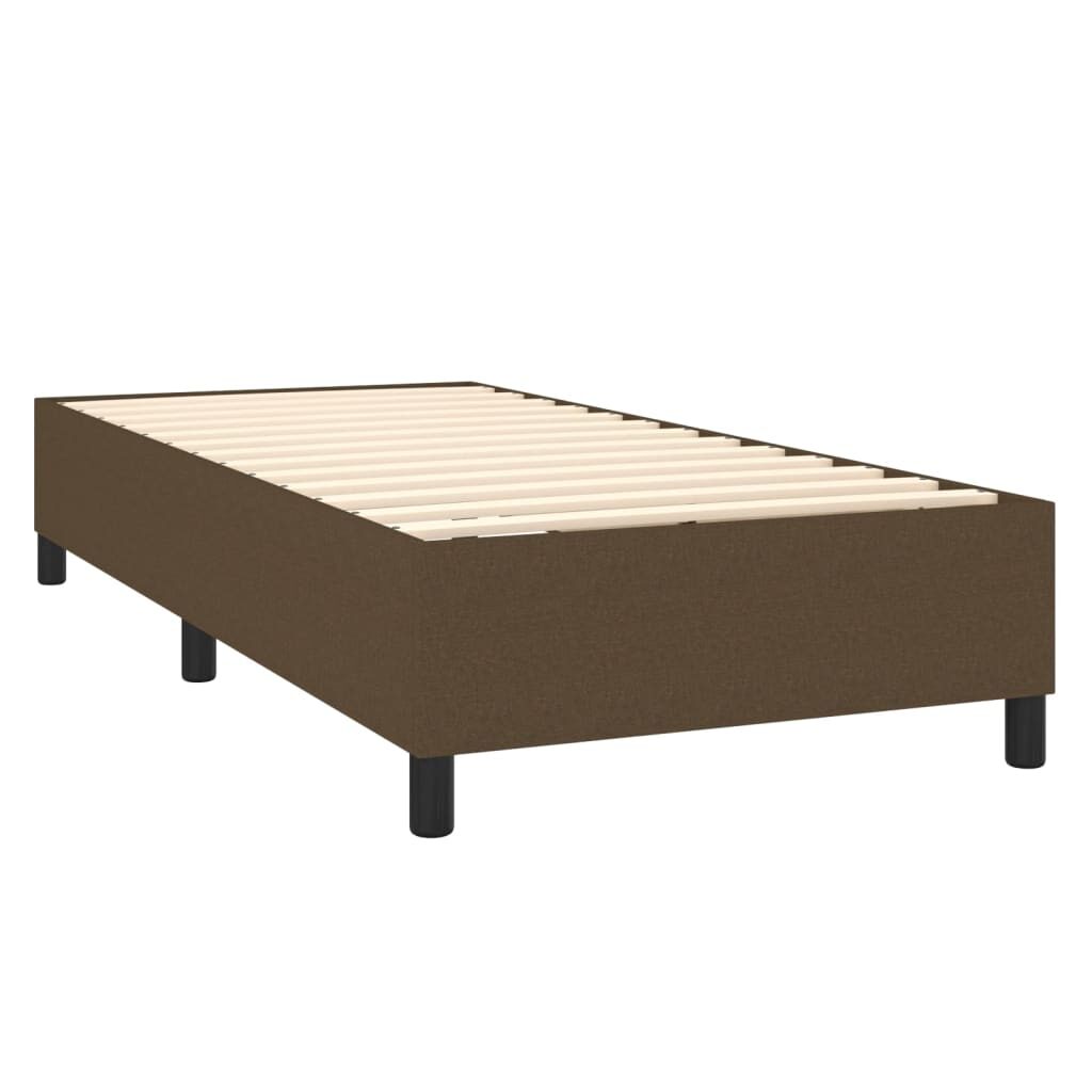 Πλαίσιο Κρεβατιού Boxspring Σκούρο Καφέ 80x200 εκ. Υφασμάτινο