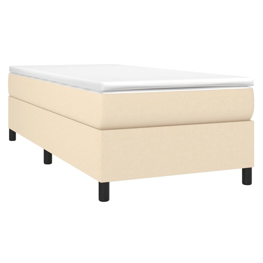 Πλαίσιο Κρεβατιού Boxspring Κρεμ 80 x 200 εκ. Υφασμάτινο