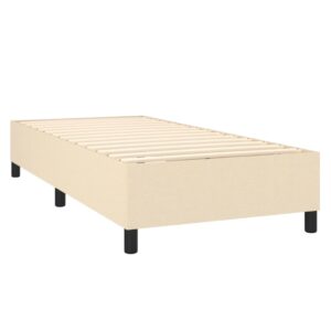 Πλαίσιο Κρεβατιού Boxspring Κρεμ 80 x 200 εκ. Υφασμάτινο