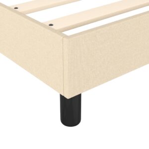 Πλαίσιο Κρεβατιού Boxspring Κρεμ 80 x 200 εκ. Υφασμάτινο