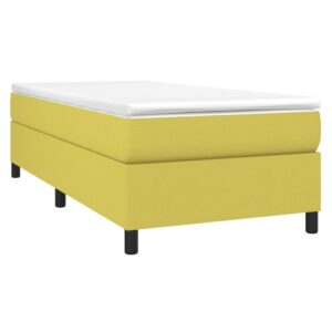 Πλαίσιο Κρεβατιού Boxspring Πράσινο 90x190 εκ. Υφασμάτινο