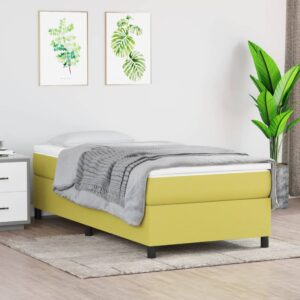 Πλαίσιο Κρεβατιού Boxspring Πράσινο 90x190 εκ. Υφασμάτινο