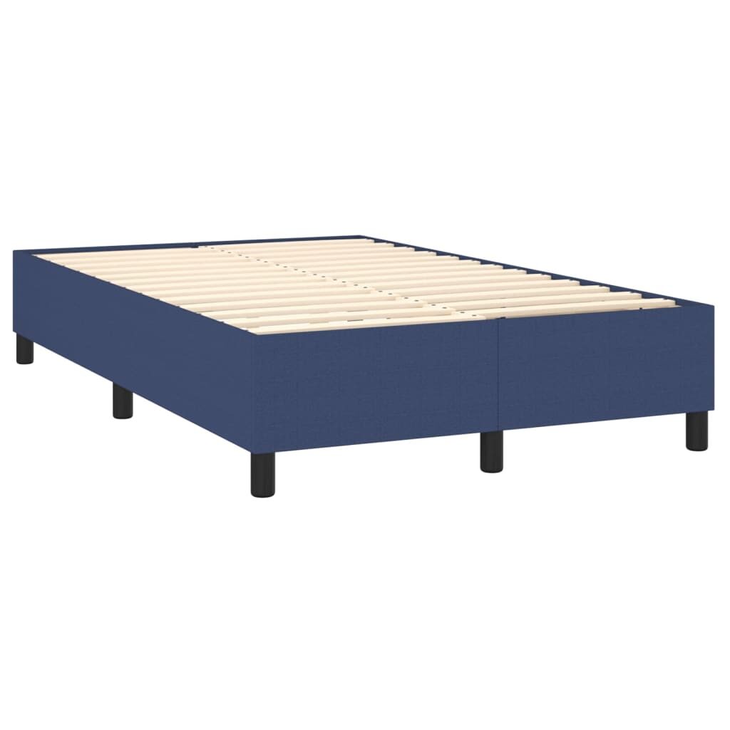 Πλαίσιο Κρεβατιού Boxspring Μπλε 120x200 εκ. Υφασμάτινο