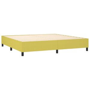 Πλαίσιο Κρεβατιού Boxspring Πράσινο 200x200 εκ. Υφασμάτινο