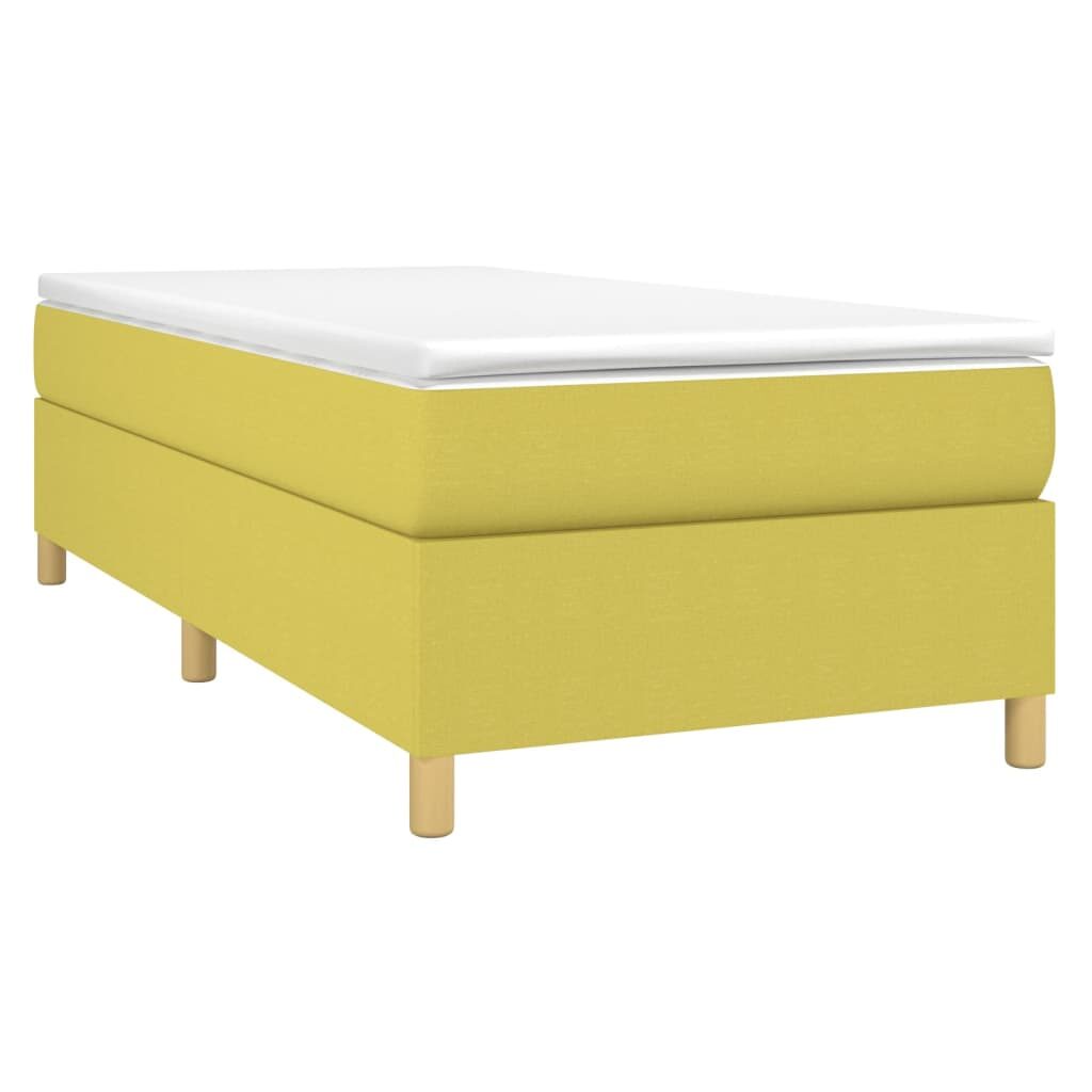 Πλαίσιο Κρεβατιού Boxspring Πράσινο 90x190 εκ. Υφασμάτινο