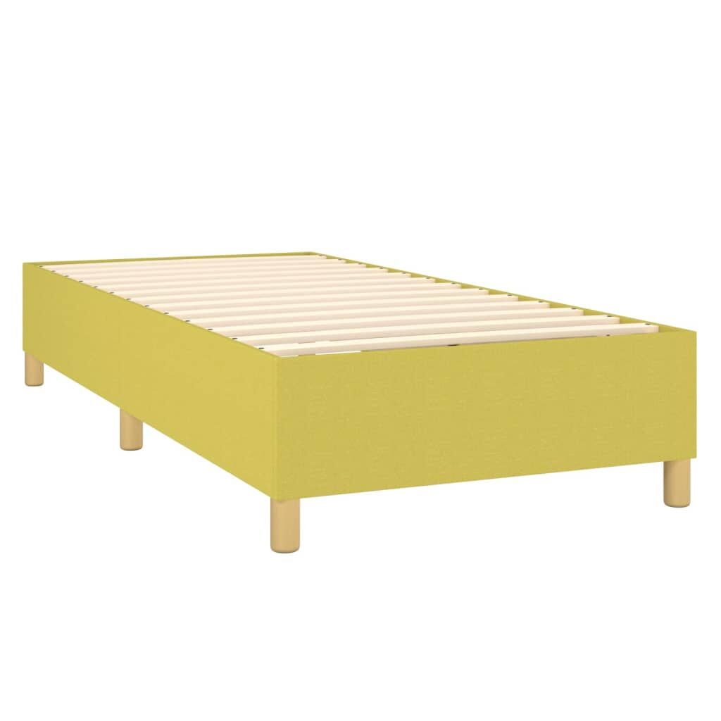 Πλαίσιο Κρεβατιού Boxspring Πράσινο 90x190 εκ. Υφασμάτινο