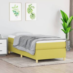 Πλαίσιο Κρεβατιού Boxspring Πράσινο 90x190 εκ. Υφασμάτινο