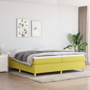 Πλαίσιο Κρεβατιού Boxspring Πράσινο 200x200 εκ. Υφασμάτινο