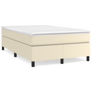 Πλαίσιο Κρεβατιού Boxspring Κρεμ 120x200 εκ. Συνθετικό Δέρμα