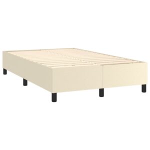 Πλαίσιο Κρεβατιού Boxspring Κρεμ 120x200 εκ. Συνθετικό Δέρμα